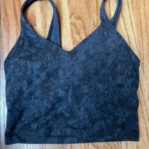 Lululemon align yoga sports tank size 4 marble camo black